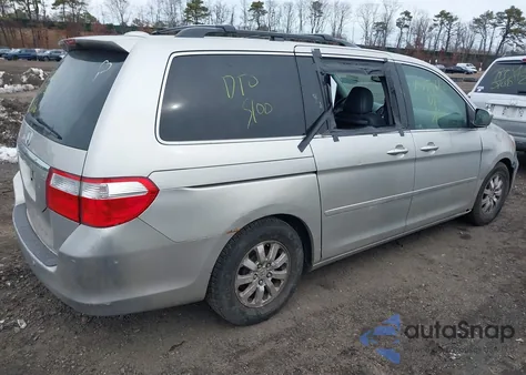 2007 Honda Odyssey Touring из США, поврежденный, VIN 5FNRL38807B052833